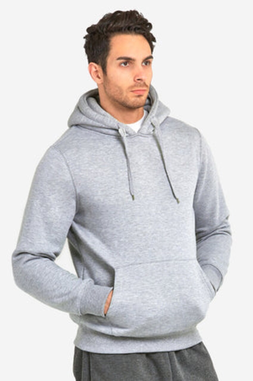 Men's Heavyweight Long Sleeve Fleece Hooded Sweatshirt Warm Fit